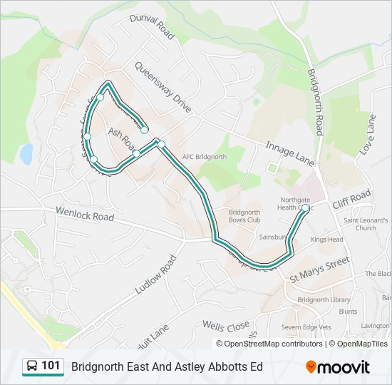 101 Bus Line Map