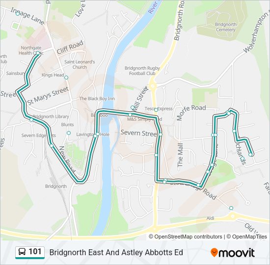 101 Bus Line Map