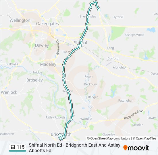 115 Bus Line Map