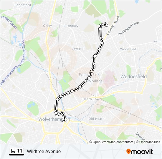 11 Bus Line Map