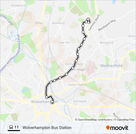11 Bus Line Map