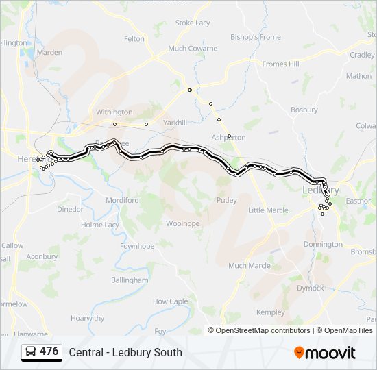 476 Bus Line Map