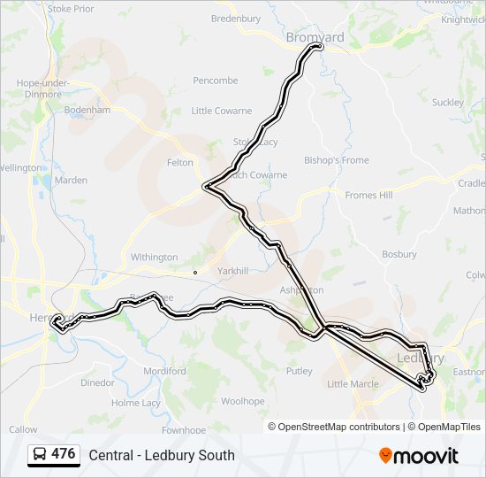 476 Bus Line Map