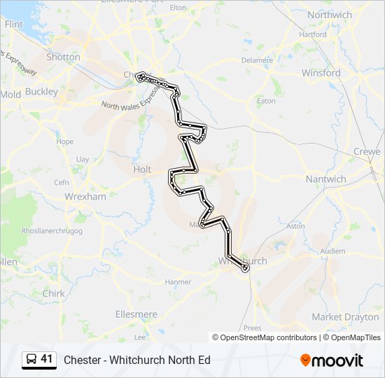 41 Route Schedules Stops Maps Whitchurch Updated 