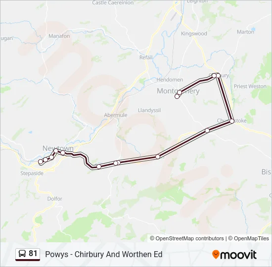 81 Bus Line Map