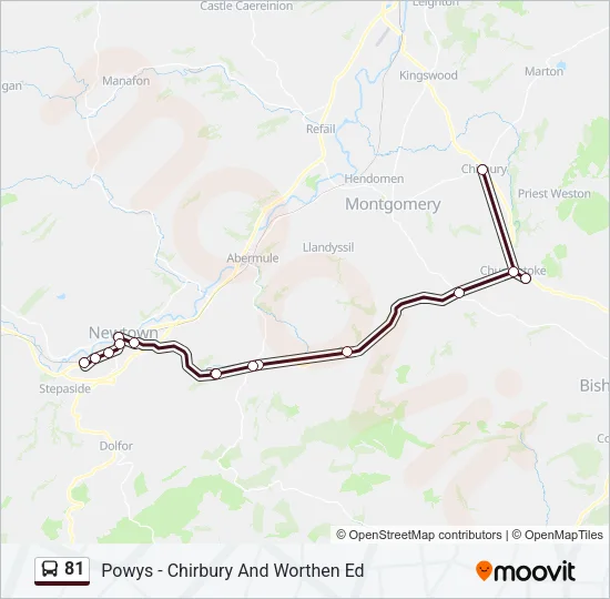 81 Bus Line Map
