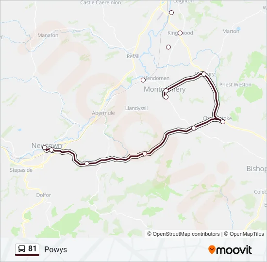 81 Bus Line Map