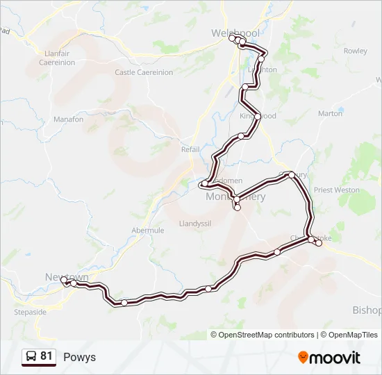 81 Bus Line Map
