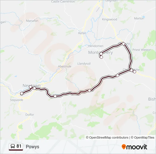81 Bus Line Map