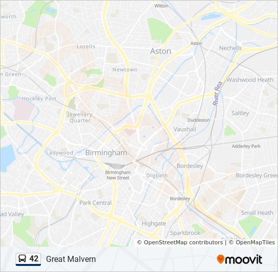 Bus 42 Route Map 42 Route: Schedules, Stops & Maps - Great Malvern (Updated)