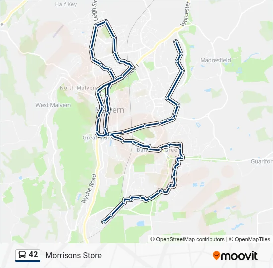 42 Route: Schedules, Stops & Maps - Morrisons Store (Updated)