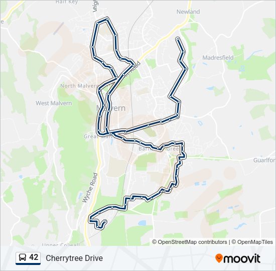 42 Bus Line Map