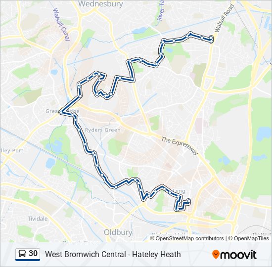 Bus 30 Route Map 30 Route: Schedules, Stops & Maps - Stone Cross (Updated)