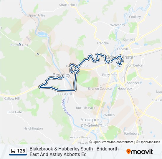 125 Bus Line Map