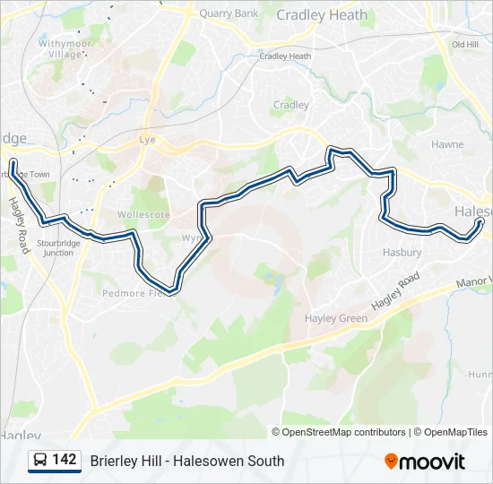 142 Bus Line Map