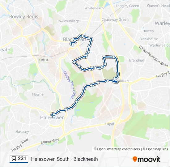231 Route: Schedules, Stops & Maps - Queensway (Updated)