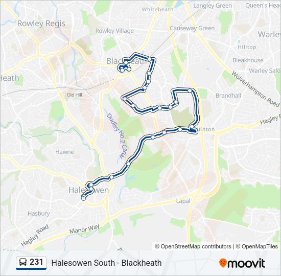 231 Bus Line Map
