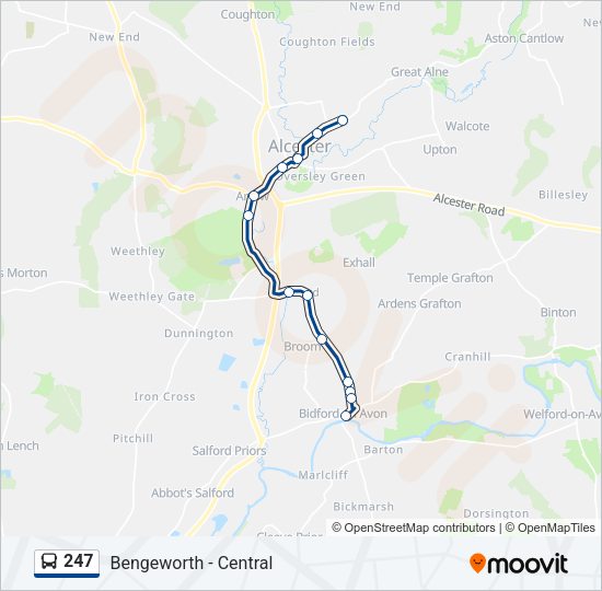 247 Bus Line Map