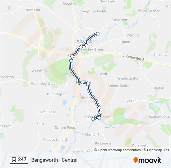 247 Bus Line Map