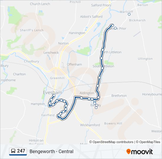247 Bus Line Map