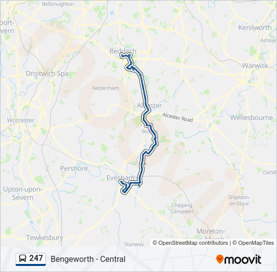 247 Bus Line Map