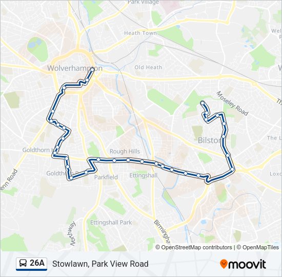 26A Bus Line Map