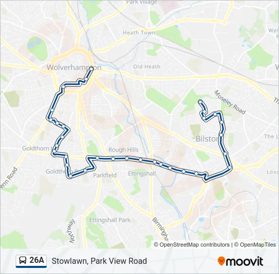 26A Bus Line Map