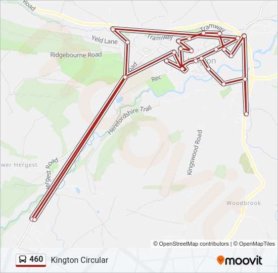 460 Bus Line Map