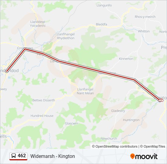 462 Route: Schedules, Stops & Maps - Kington (Updated)