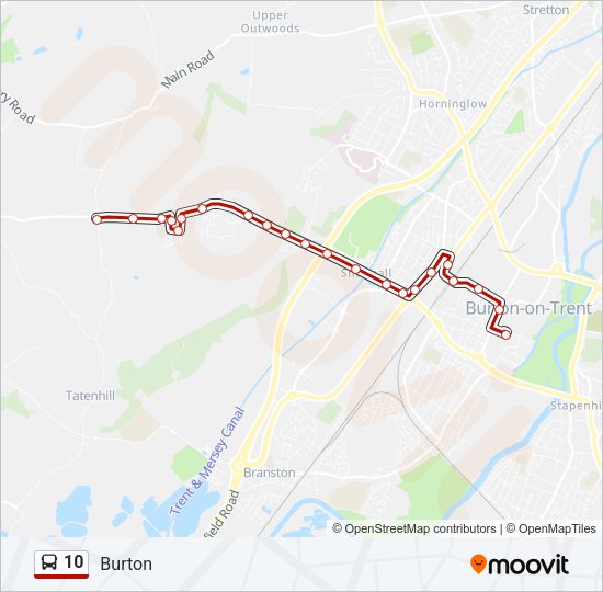 10 Bus Line Map