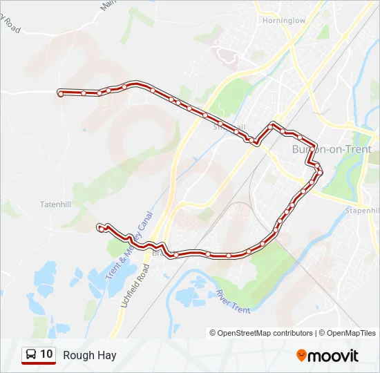 10 Bus Line Map