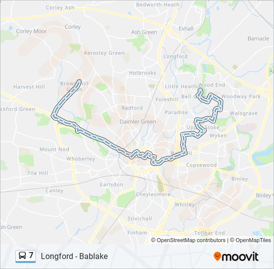 7 bus Line Map