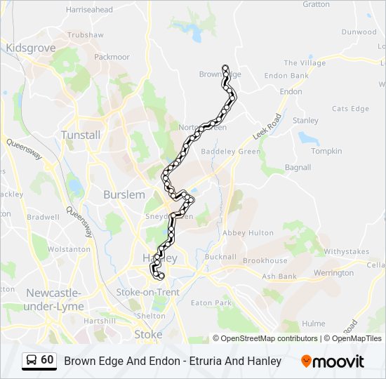 60 Bus Line Map