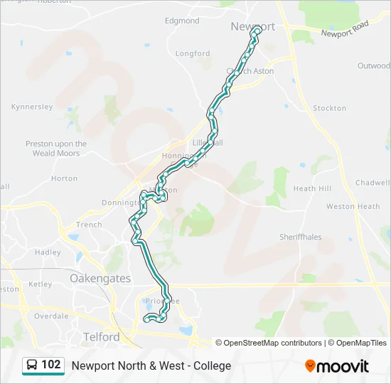 102 Route: Schedules, Stops & Maps - Ainsdale Drive (Updated)