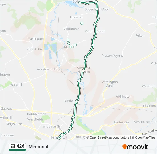 426 Bus Line Map