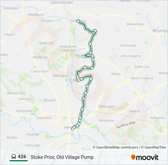 426 Bus Line Map