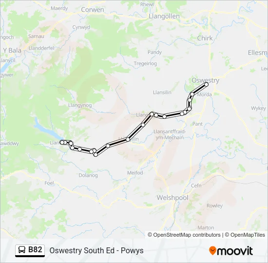 B82  Line Map