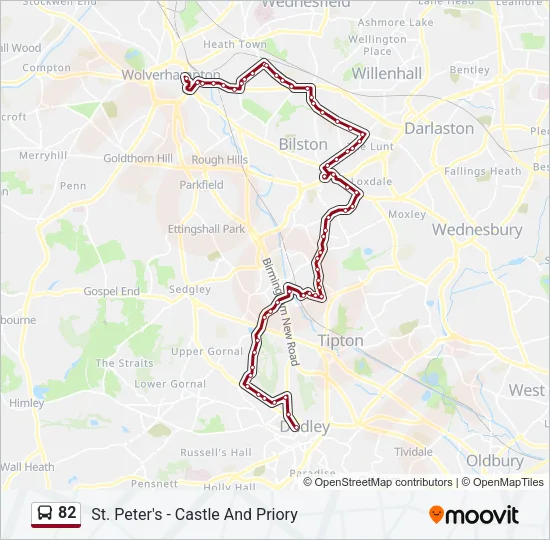 82 Bus Line Map