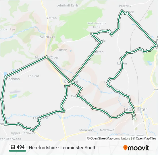 494 Route: Schedules, Stops & Maps - Bus Station (Updated)