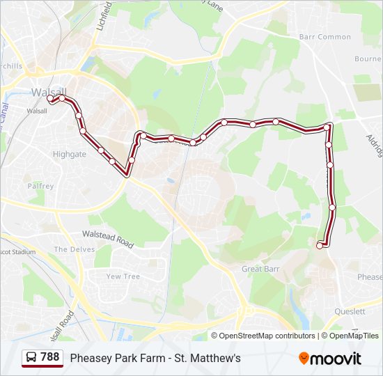 788 Bus Line Map