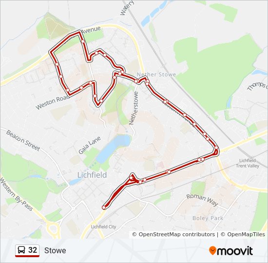 Bus 32 Route Map 32 Route: Schedules, Stops & Maps - Christ Church (Updated)