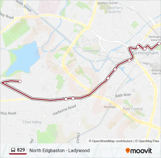 829 Bus Line Map