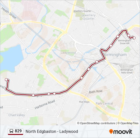 829 Bus Line Map