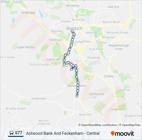 S77 Bus Line Map