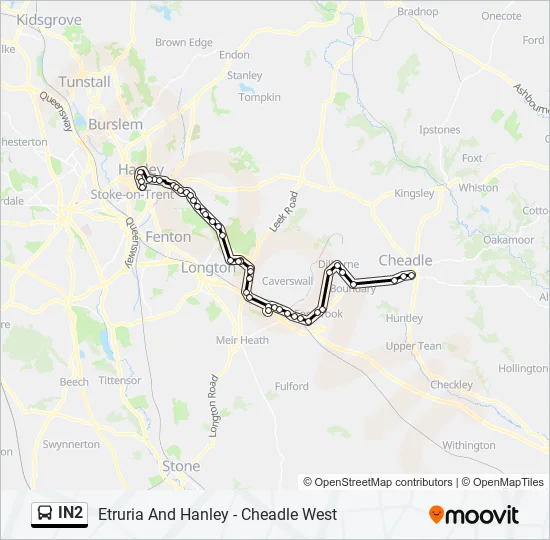 IN2 Bus Line Map