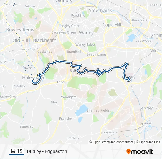 19 Route: Schedules, Stops & Maps - Queen Elizabeth Hospital (Updated)