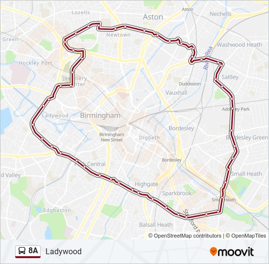 8A bus Line Map