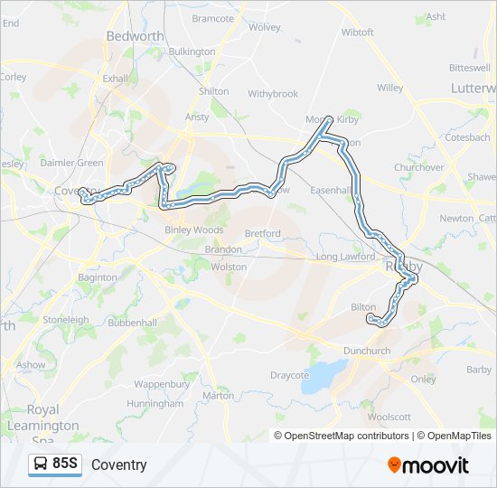 85S bus Line Map