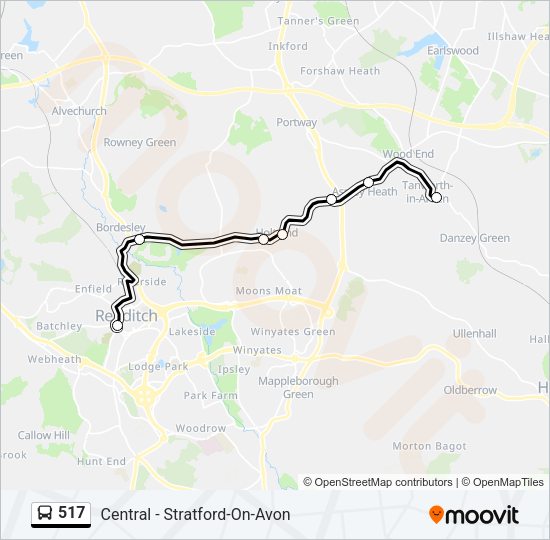 517 Bus Line Map