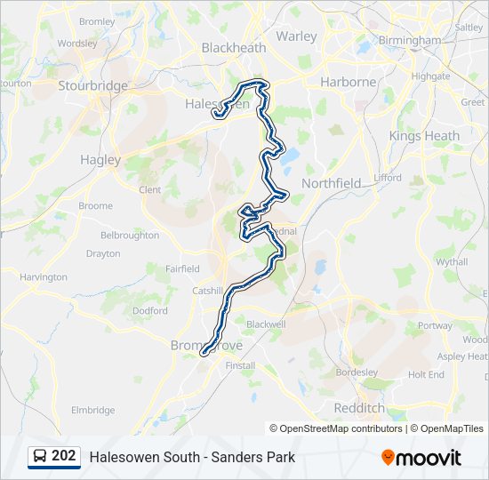 202 Bus Line Map